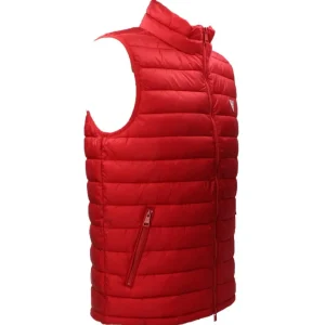 Guess Abbigliamento Smanicato-GJ HODED PUFFER VEST Rosso