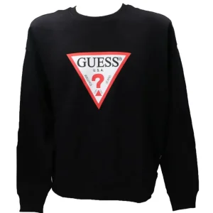 Guess Uomo Felpe-GJ ICONIC TRIANGLE SWEAT Nero