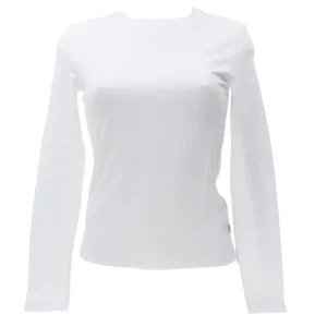 Guess Donna T-Shirt-GJ SLIM LOGO EMB Bianco