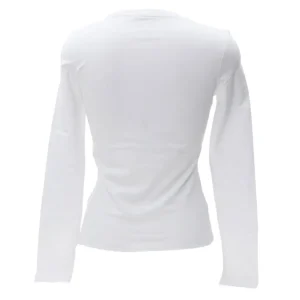 Guess Donna T-Shirt-GJ SLIM LOGO EMB Bianco
