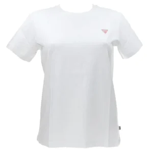 Guess Donna T-Shirt-GJ SS CN REG MINI TRIANGLE TEE Bianco