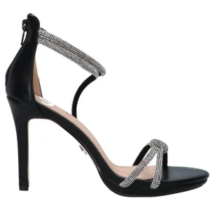 Gold&Gold Donna Sandali-GP 23 441 multistrass Nero