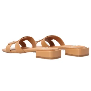 Gold&Gold Donna Sandali-GP681 sandalo con placca Cuoio