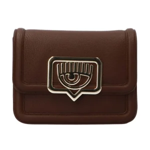 Chiara Ferragni Donna Borse Tracolla-GRAINY EYELIKE BUCKLE Marrone