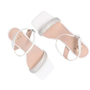 Gold&Gold Donna Sandali-GY375 elegance strass Bianche