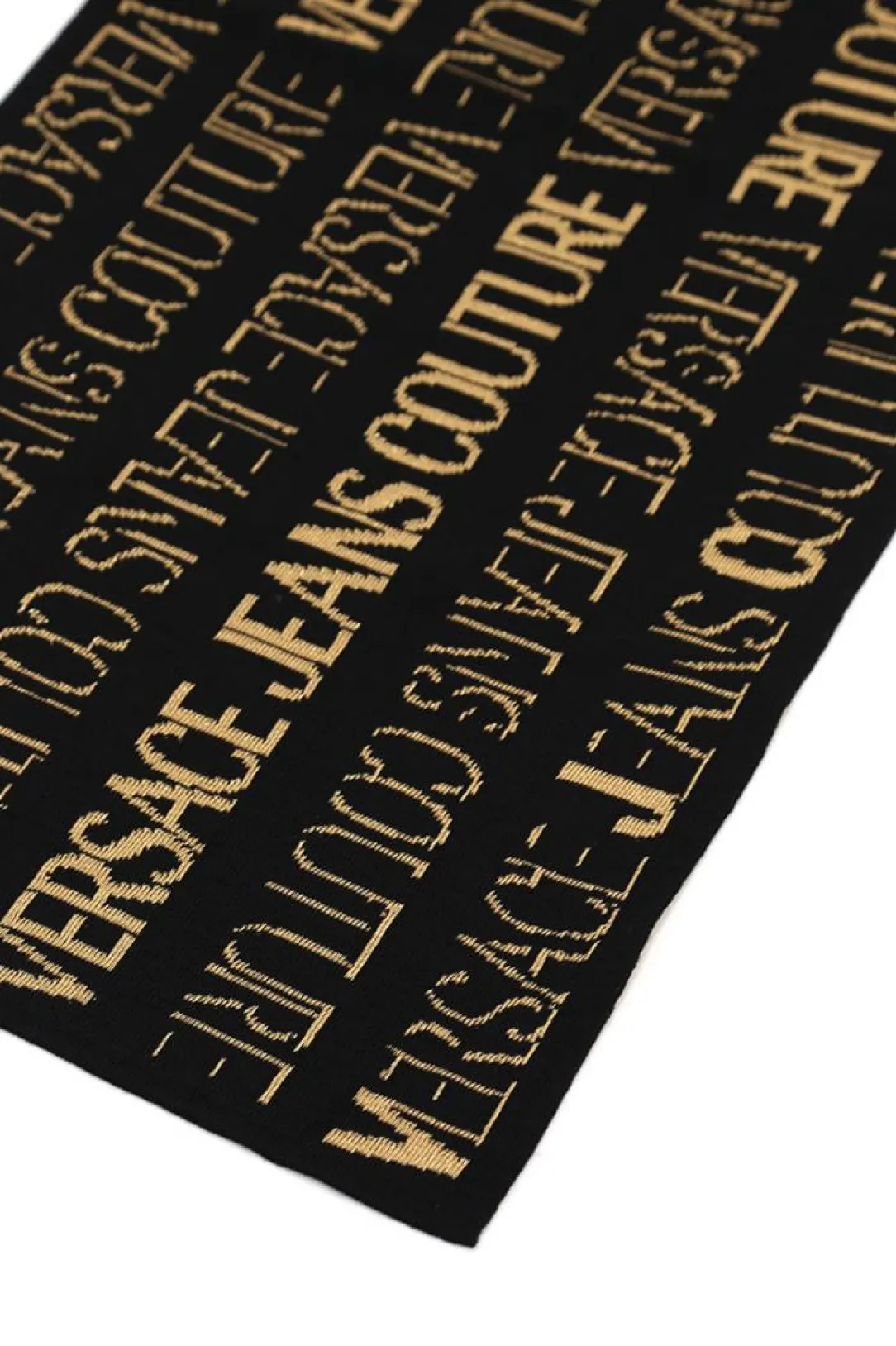 hah_sciarpa_logata_nero_o_1.webp Versace Donna Sciarpe | Sciarpa-73HA2H52 SCIARPA LOGATA Nero Oro