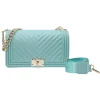 Marc Ellis Donna Borse A Spalla-Handbag flat mahnattan medium Verde Acqua