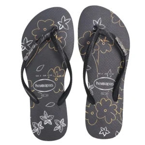 Havaianas Donna Scarpe Mare-HAVA WOMEN PRINT MIX Nero Nero