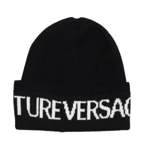 Versace Donna Cappellini | Cappellini-75HAZK40 BIG BEANIE Nero Bianco