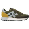 Sun 68 Uomo Sneakers-Jaki bicolor Z35112 Z35111 Z35113 Verde scuro