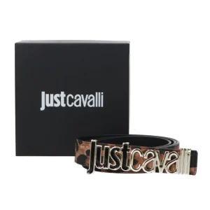 Just Cavalli Donna Cinture-JC METAL LETTERING SAFFIANO Multicolore