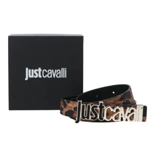 Just Cavalli Donna Cinture-JC METAL LETTERING SAFFIANO Multicolore