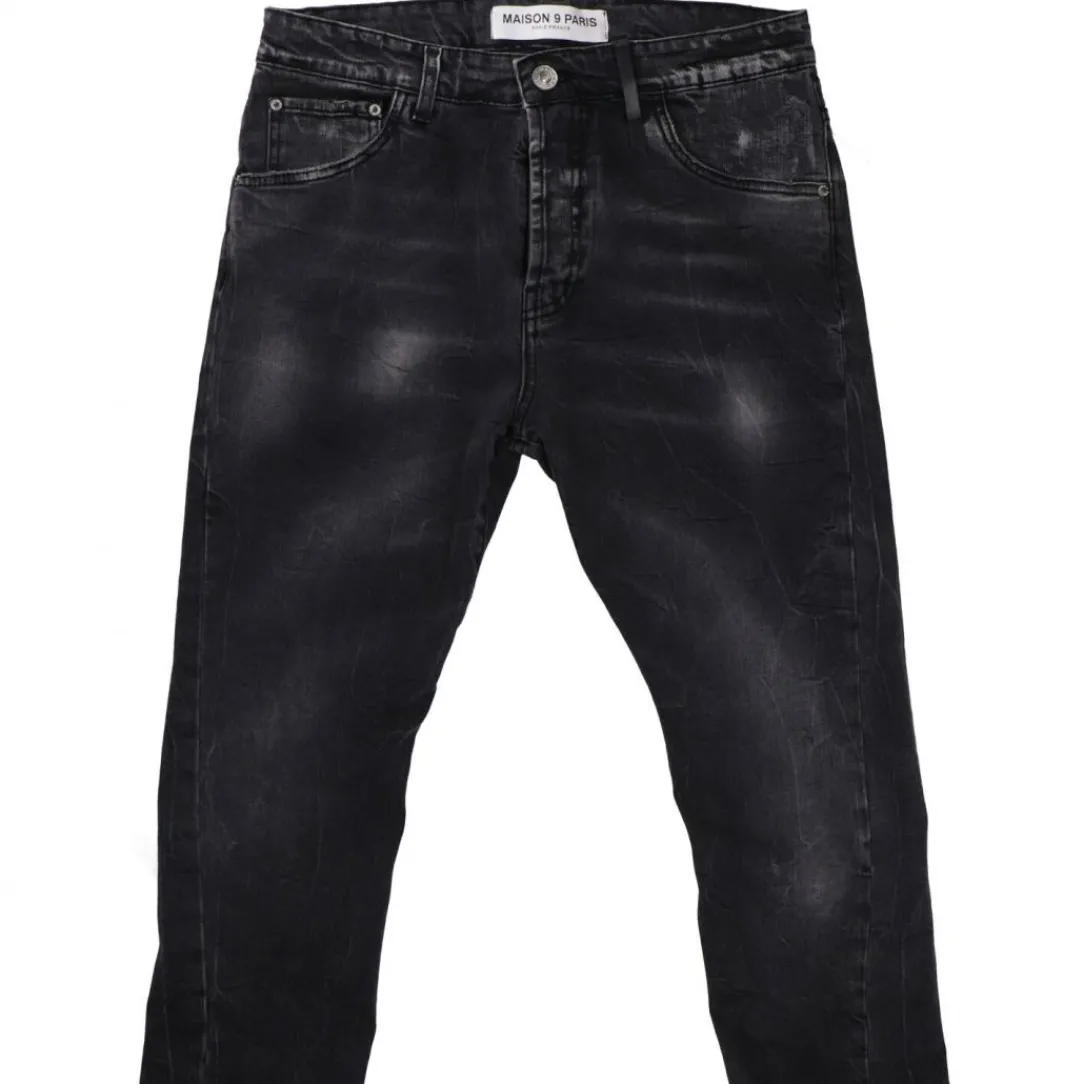 jeans_mp_nero_denim_1.webp Maison 9 Paris Abbigliamento Jeans-JEANS M9P Nero Denim
