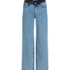 Karl Lagerfeld Donna Jeans-KLJ RELAXED BLOCK DENIM 246J1120 Multicolore