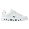 Richmond Donna Sneakers-Leather strass woman Bianco