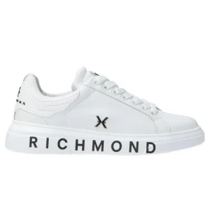 Richmond Donna Sneakers-Leather strass woman Bianco