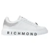 Richmond Donna Sneakers-Leather strass woman Grigio