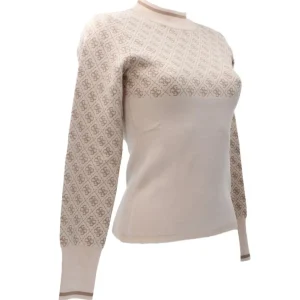 Guess Donna Maglioni-LISE 4G MID SWEATER Beige