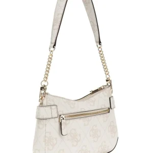 Guess Donna Borse A Spalla-LORELEI TOP ZIP SHOULDER BAG Bianco