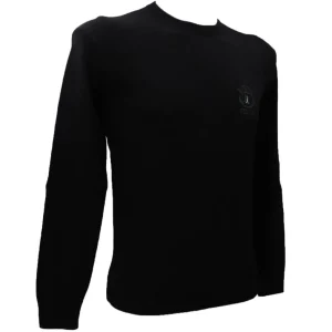 Aereonautica Militare Abbigliamento Maglioni-MAGLIA GIROCOLLO 1513 Nero