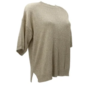 Jaycì Donna Maglia-MAGLIA IN LUREX Oro