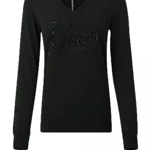 Guess Donna Maglioni-MEGAN LOGO VN Nero