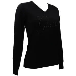 Guess Donna Maglioni-MEGAN LOGO VN Nero