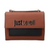 Just Cavalli Donna Borse A Spalla-METAL LETTERING STYLE Cuoio