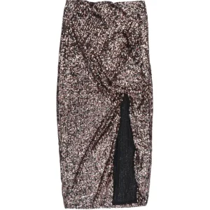 Jaycì Donna Gonna-Midi longuette paillettes 91072 Nero paillettes multicolor