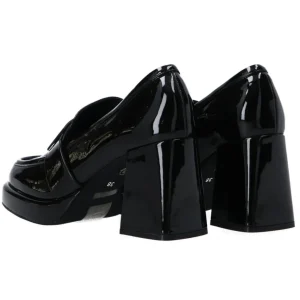 Gold&Gold Donna Francesine-Naplak tacco largo G O07 Nero