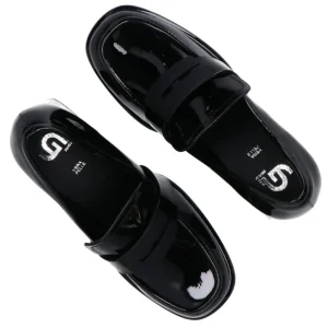 Gold&Gold Donna Francesine-Naplak tacco largo G O07 Nero