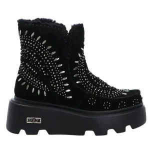 Cult Donna Stivaletti E Stivali-NEW ROCK 3917 MID SUEDE Nero