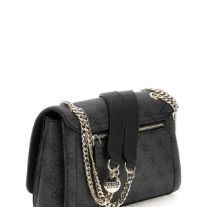 Guess Donna Borse A Spalla-NOELLE CONVERTIBLE XBODY FLAP Nero