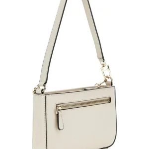 Guess Donna Borse A Spalla-NOELLE MINI TOP ZIP SHOULDER Beige