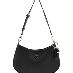 Guess Donna Borse A Spalla-NOELLE TOP ZIP SHOULDER BAG Nero