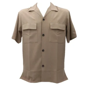 Over D Abbigliamento Camicia-OVERSHIRT TASCHE A TOPPA J21 Beige