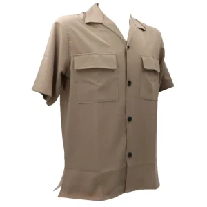 Over D Abbigliamento Camicia-OVERSHIRT TASCHE A TOPPA J21 Beige