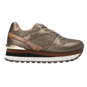 Alviero Martini Donna Sneakers-Platform lurex geo Marrone bronzo