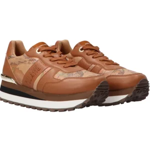 Alviero Martini Donna Sneakers-Platform mappa geo 2012 0289 Cuoio