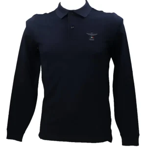 Aereonautica Militare Abbigliamento Polo-POLO ML 1803 Blu
