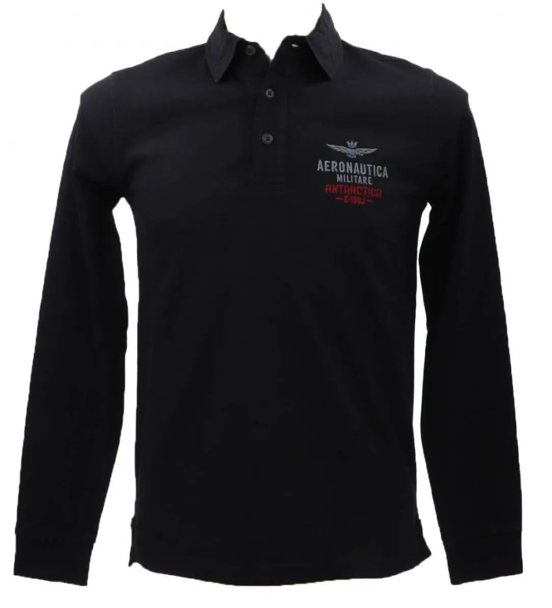 polo_ml_poj_nero_0.webp Aereonautica Militare Abbigliamento Polo-POLO M.L. PO1719J565 Nero