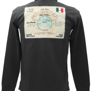 Aereonautica Militare Abbigliamento Polo-POLO M.L. PO1719J565 Verde