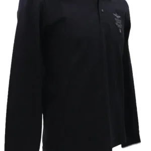Aereonautica Militare Abbigliamento Polo-POLO M.L. PO1717P191 Blu