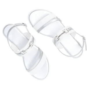 Patrizia Pepe Girl Donna Sandali-PPJ291 Ecopelle f.do gomma Bianco