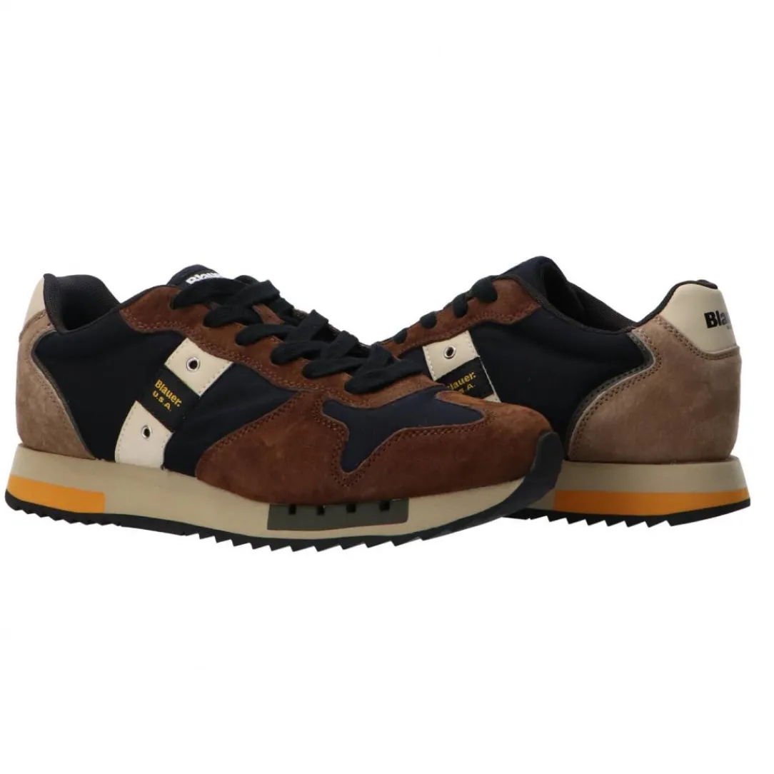 queens_mes_marrone_2.webp Blauer USA Uomo Sneakers-QUEENS01 MES Marrone