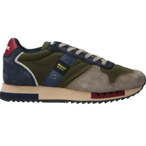 Blauer USA Uomo Sneakers-Queens01 wax Verde