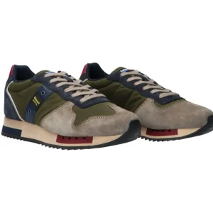 Blauer USA Uomo Sneakers-Queens01 wax Verde