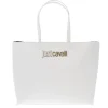 Just Cavalli Donna Borse A Spalla-Range B metal lettering Bianco