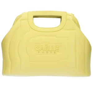 Gaelle Paris Donna Borse A Mano-REG SHOULDER STRAP con nastro laserato Gialle