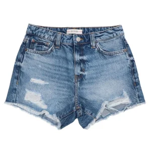 Guess Donna Pantaloncini-RELAXED SHORT Denim
